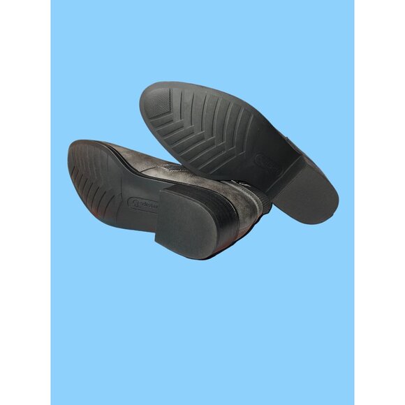 Baretraps Marconi Womens Ankle Boots Dark Grey 6M Faux Leather With Side Zippers - Picture 3 of 6